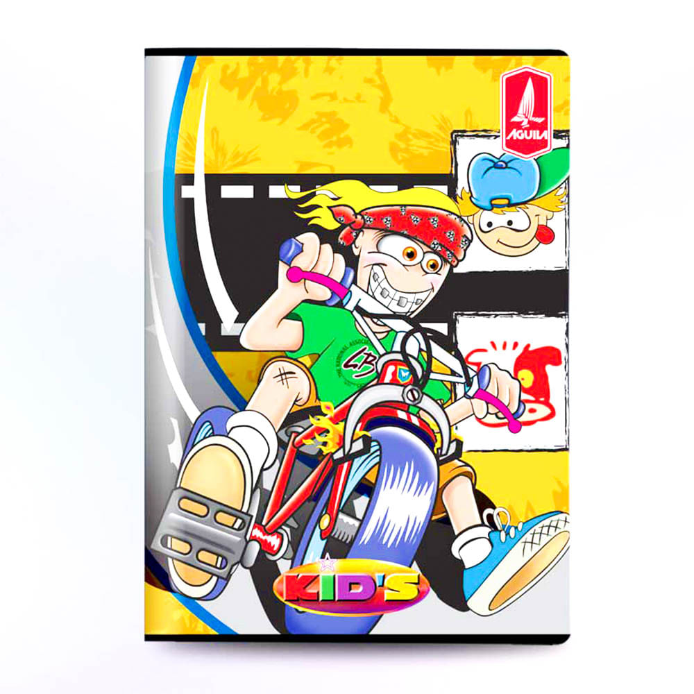 Cuaderno Cosido Mediano Cuadritos Kids de 200 Páginas