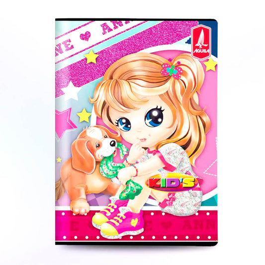 Cuaderno Cosido Mediano Doble Raya Kids de 200 Páginas