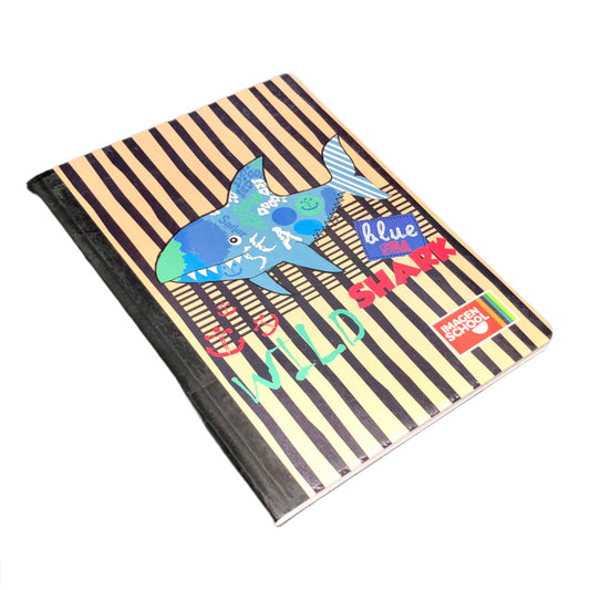 Cuaderno Cosido Mediano Raya Ancha Imagen School Monster-Cars de 200 Páginas - Surtido