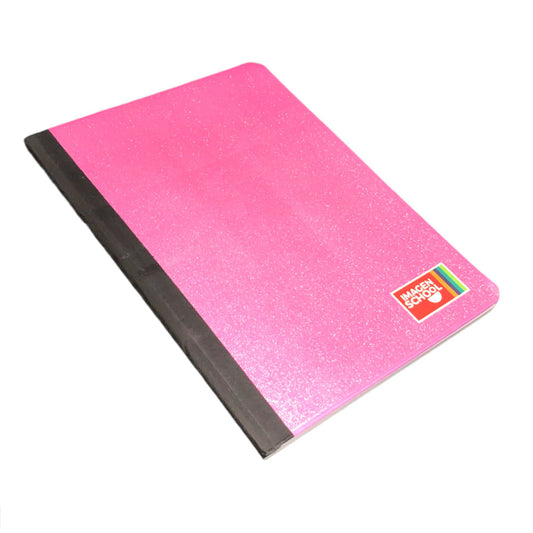 Cuaderno Cosido Mediano Raya Ancha Imagen School Solid Glitter de 200 Páginas - Surtido