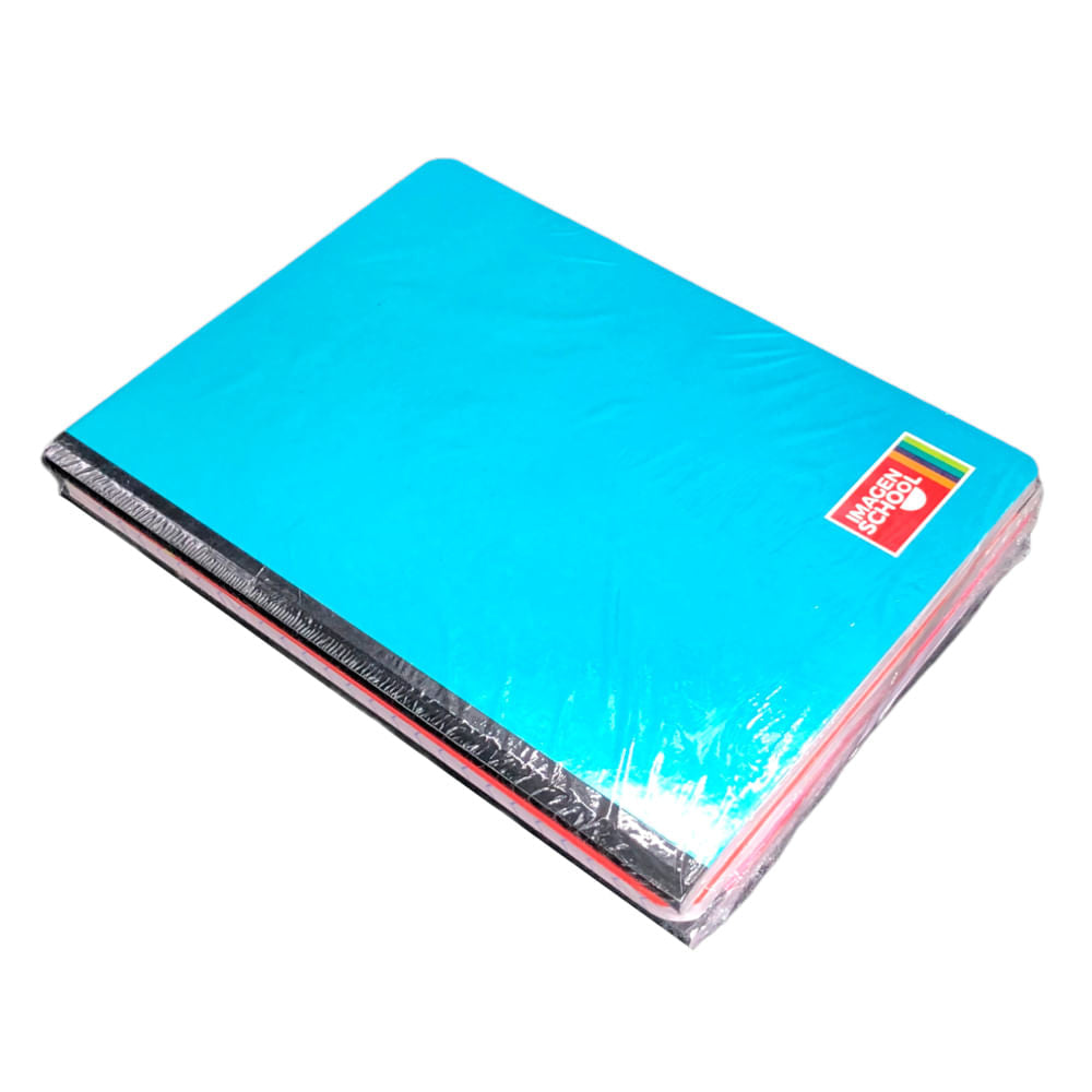 Cuaderno Cosido Mediano Raya Ancha Imagen School de 200 Páginas 3 Piezas