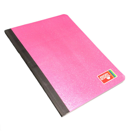 Cuaderno Cosido Mediano Raya Ancha Imagen School Solid Glitter 3 Materias de 240 Páginas - Surtido