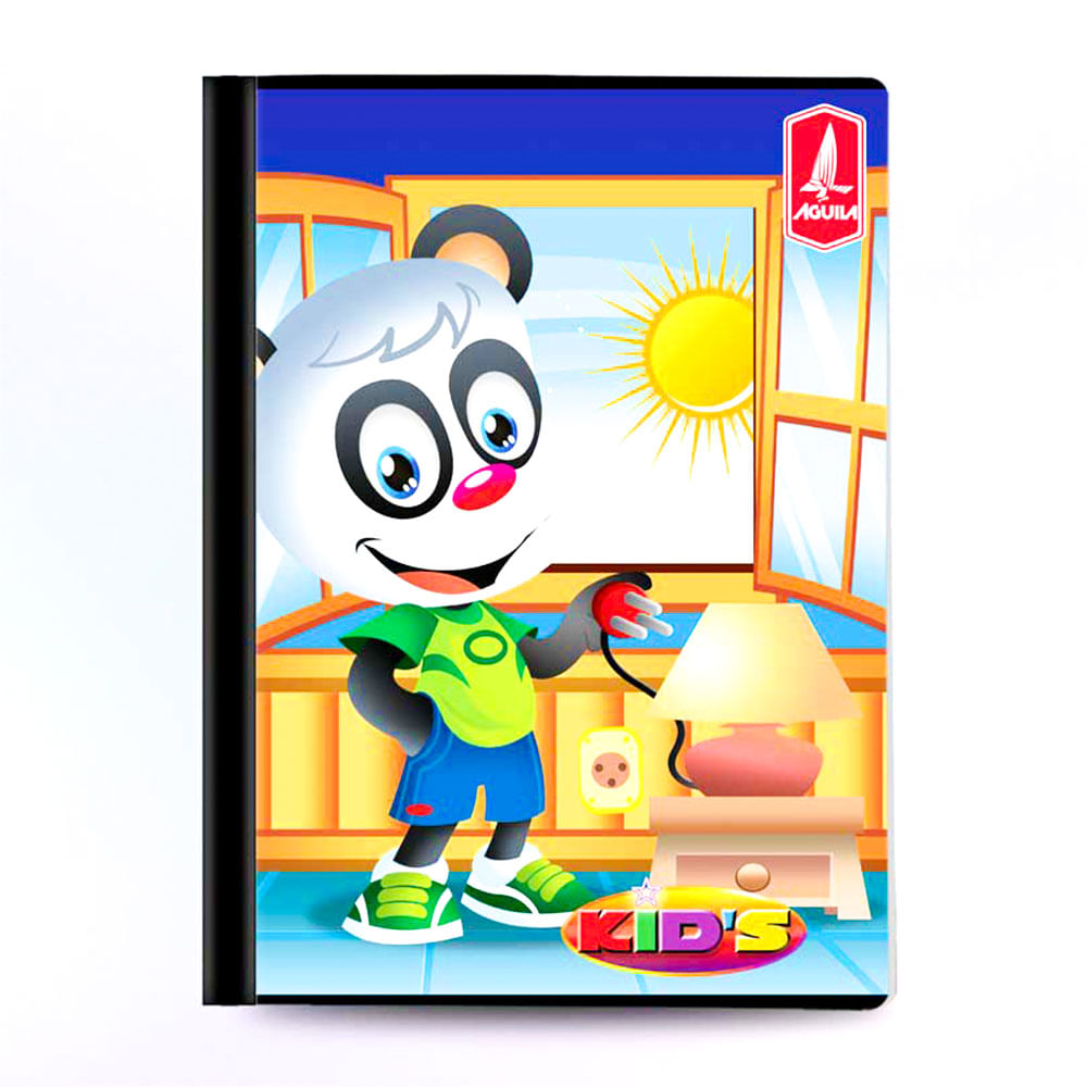 Cuaderno Cosido Mediano Raya Ancha Kids de 160 Páginas