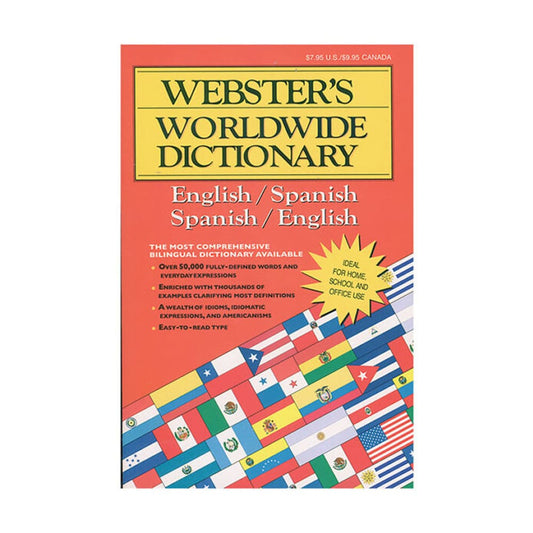 Diccionario Bazic Webster Español-Inglés 2.3" x 0.25" x 7.8"
