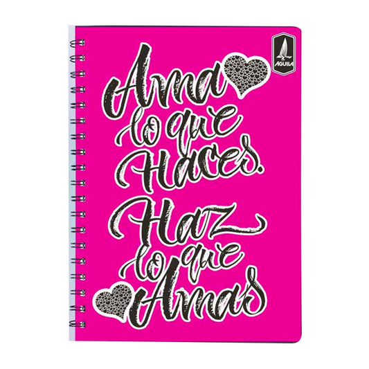 Cuaderno Con Espiral Doble 5 Materias Happy Mind de 300 Páginas