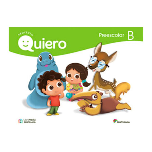 Libro de Texto Santillana Quiero Integral B / Preescolar