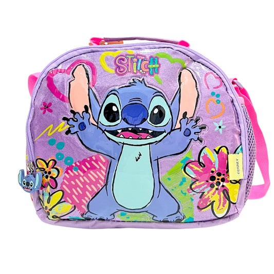 Lonchera Escolar Stitch / Lentejuela con Accesorios