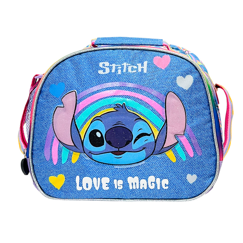 Lonchera Escolar Stitch / Sand Print con Accesorios