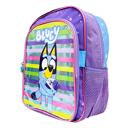Mochila Escolar Bluey Metálica / Niña / 12"
