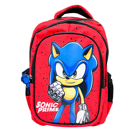 Mochila Escolar Sonic Prime / Rojo-Negro 16”