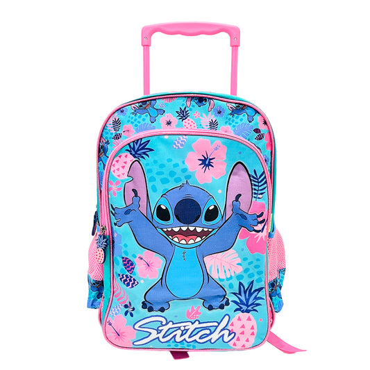 Mochila Escolar Stitch / Sand Print c/Ruedas 16"