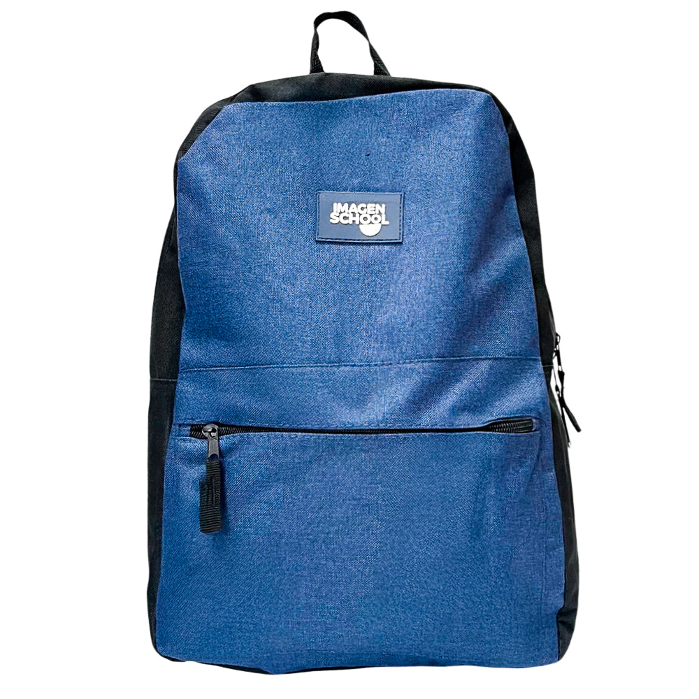 Mochila Escolar 17" Imagen School / Basic Navy/Black
