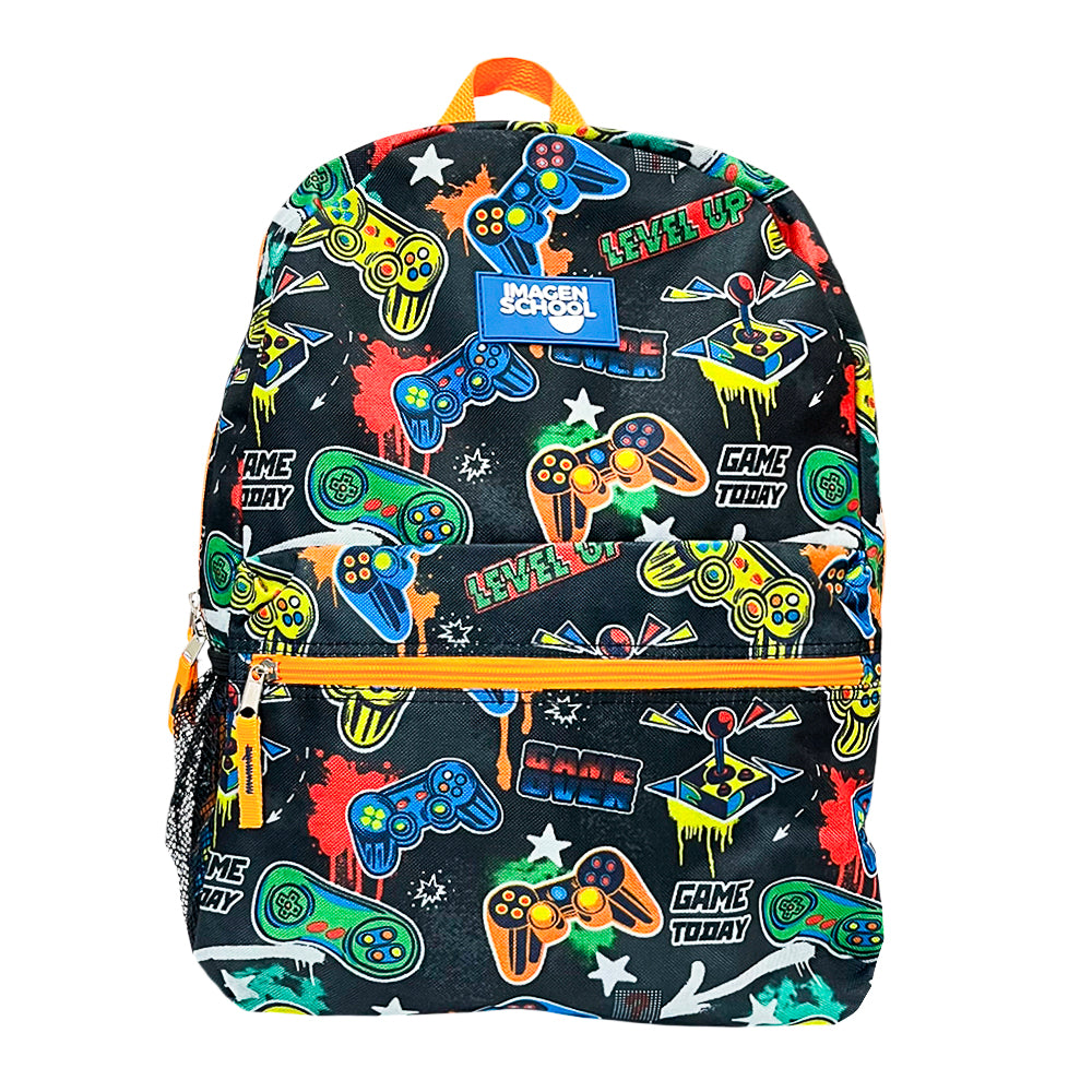Mochila Escolar 17" Imagen School / Basic Print Game / Niño