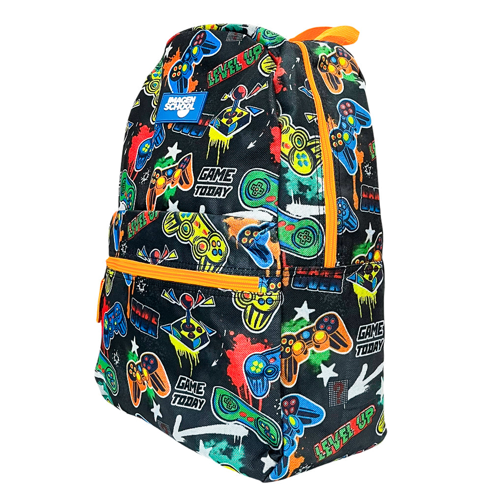 Mochila Escolar 17" Imagen School / Basic Print Game / Niño