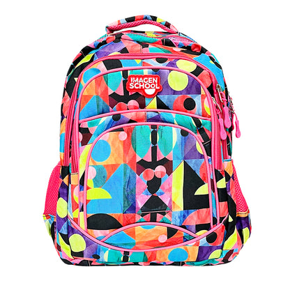 Mochila Escolar 17" Imagen School / Estampada / Niña