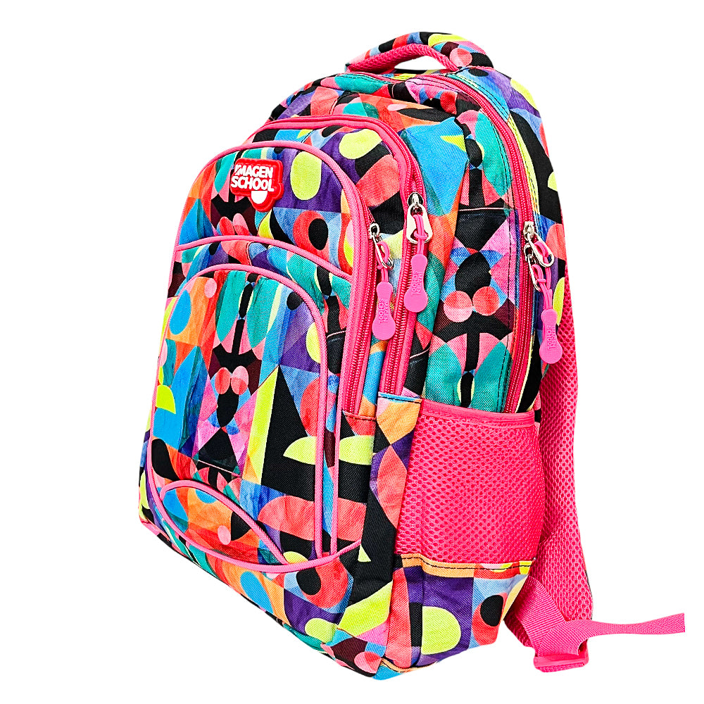 Mochila Escolar 17" Imagen School / Estampada / Niña