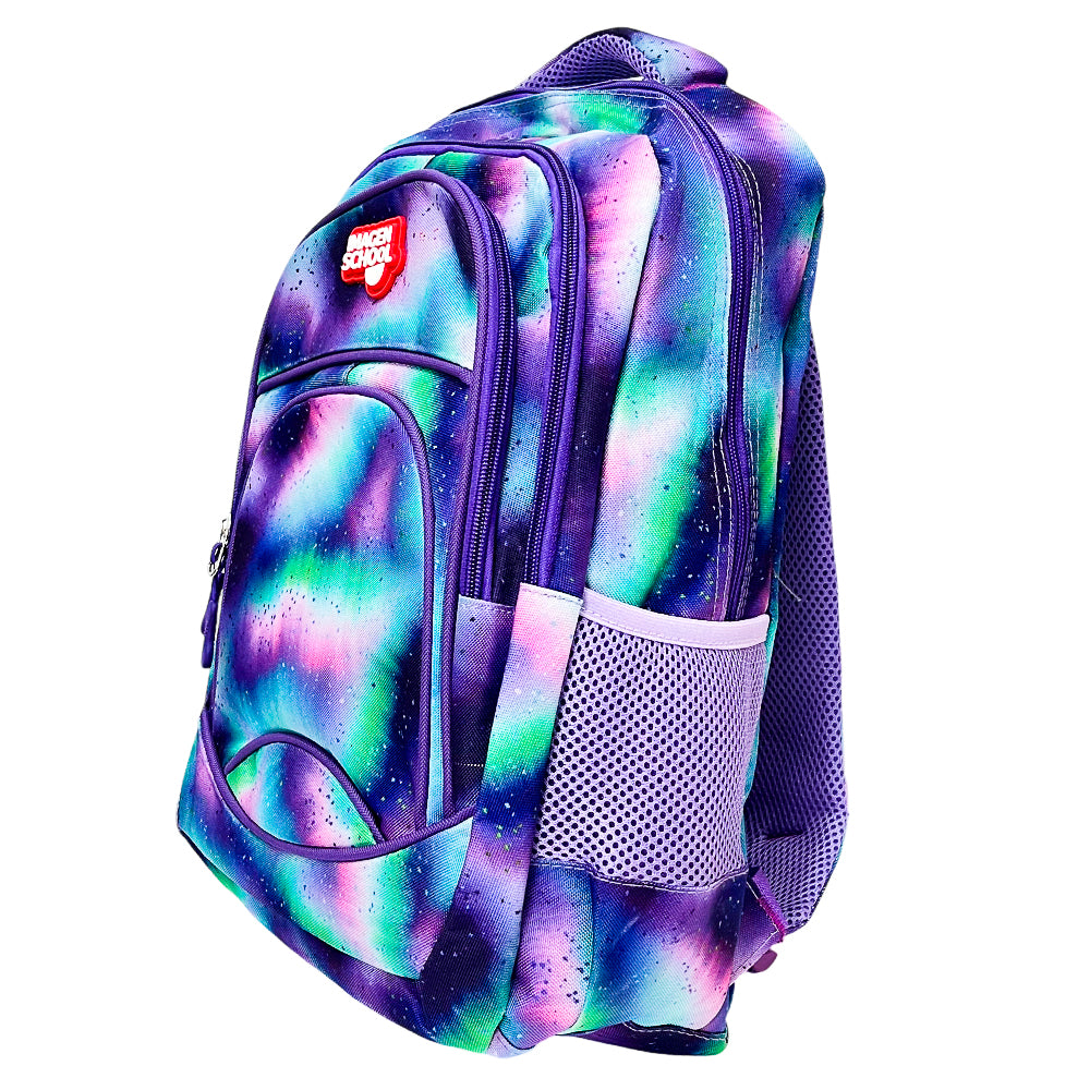 Mochila Escolar 17" Imagen School / Estampado Estrellado / Niña / Surtido