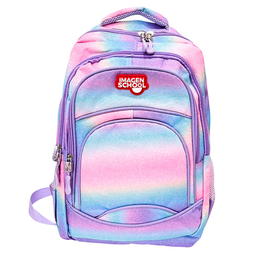 Mochila Escolar 17" Imagen School / Colores Estampado / Niña / Surtido