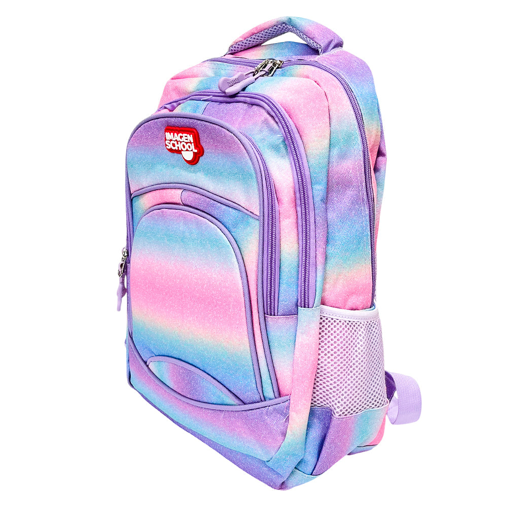 Mochila Escolar 17" Imagen School / Colores Estampado / Niña / Surtido