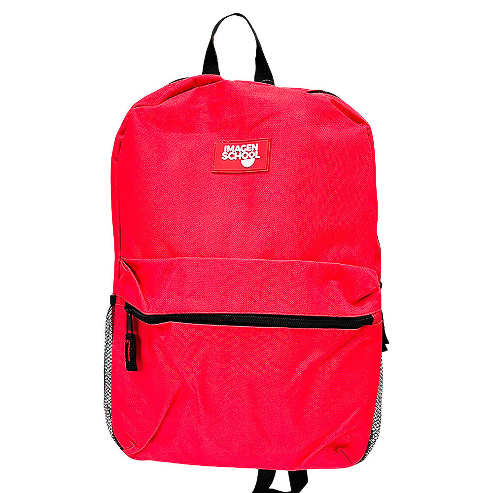 Mochila Escolar 16” Imagen School/Rojo