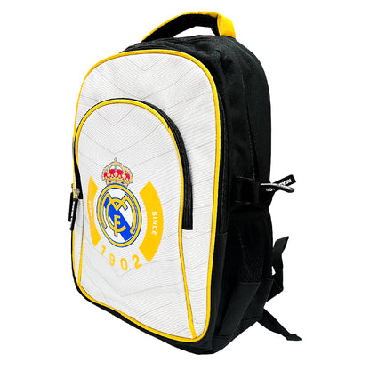 Mochila Escolar 16” Real Madrid/Negro/Blanco