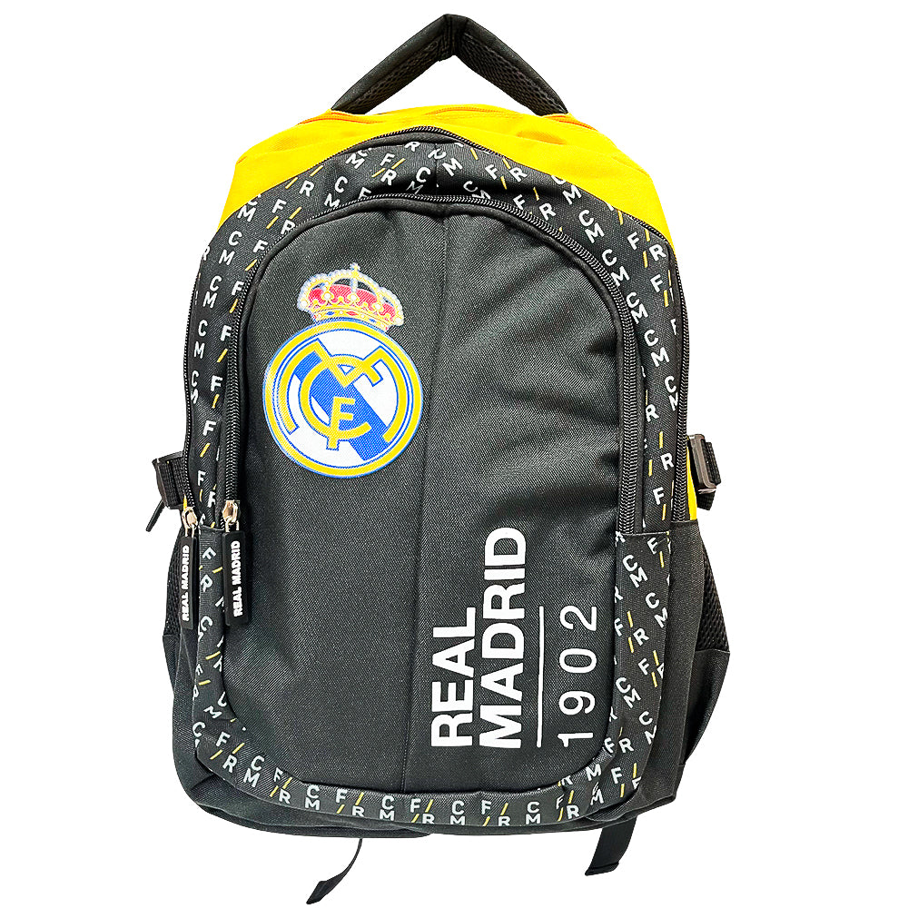 Mochila 16” Real Madrid/Negro/Amarillo