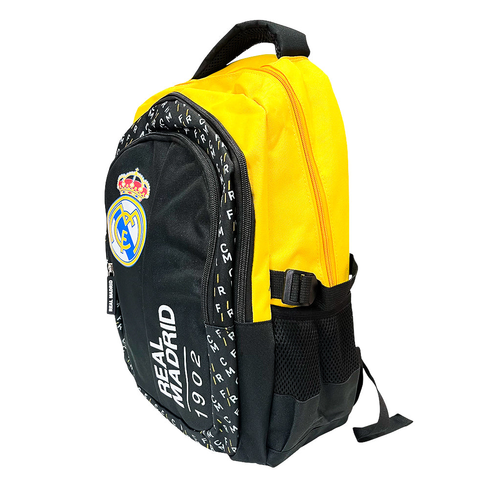Mochila 16” Real Madrid/Negro/Amarillo