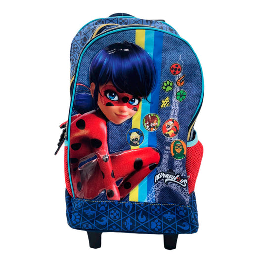Mochila Miraculous Con Ruedas de 16"