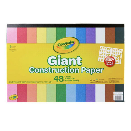 Papel Construcción Crayola Giant 48 Hojas