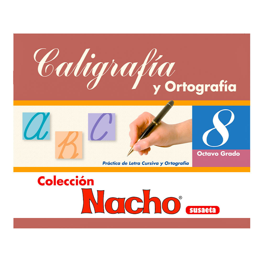 Libro de Texto Susaeta Colección Nacho Caligrafía y Ortografía 8