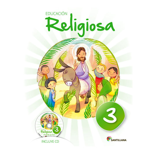 Libro de Texto Santillana Educación Religiosa 3 Con CD
