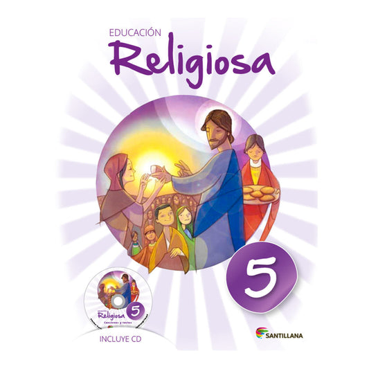 Libro de Texto Santillana Educación Religiosa 5 Con CD