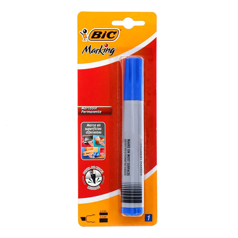 Marcador Permanente Bic 2300 Azul