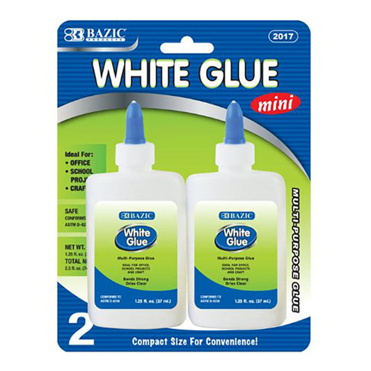 Goma Blanca Bazic Mini 2 Piezas 1.25 Oz