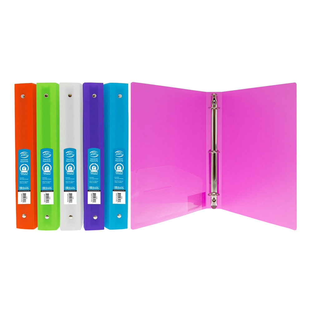 Portafolio Bazic Plástico con Bolsillo - Surtido