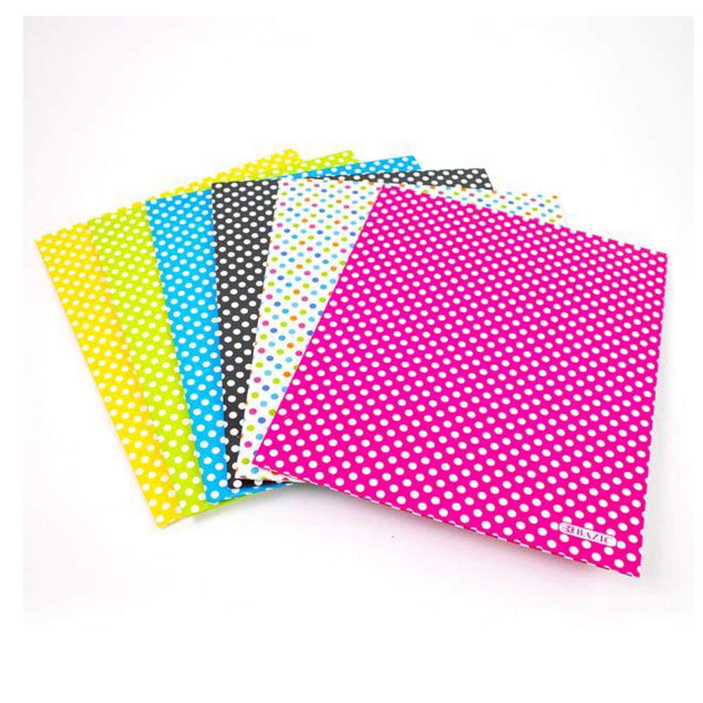 Folder Bazic Lunares con Bolsillo 8.5" x 11" - Surtido
