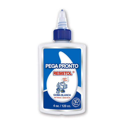 Goma Pega Pronto Resistol Blanca de 4 oz