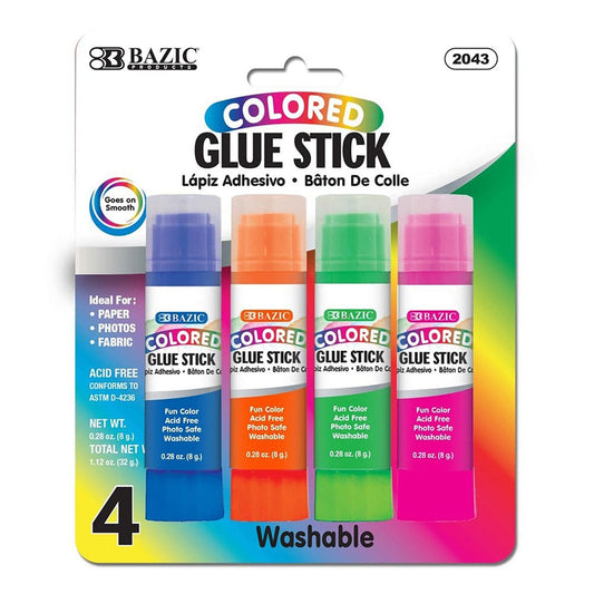 Goma Bazic en Barra Colores 4 Piezas 8 g
