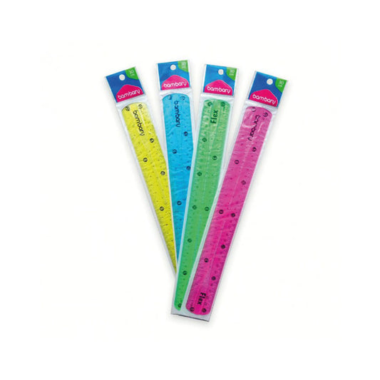 Regla Bambary Flexible 30 cm - Surtido
