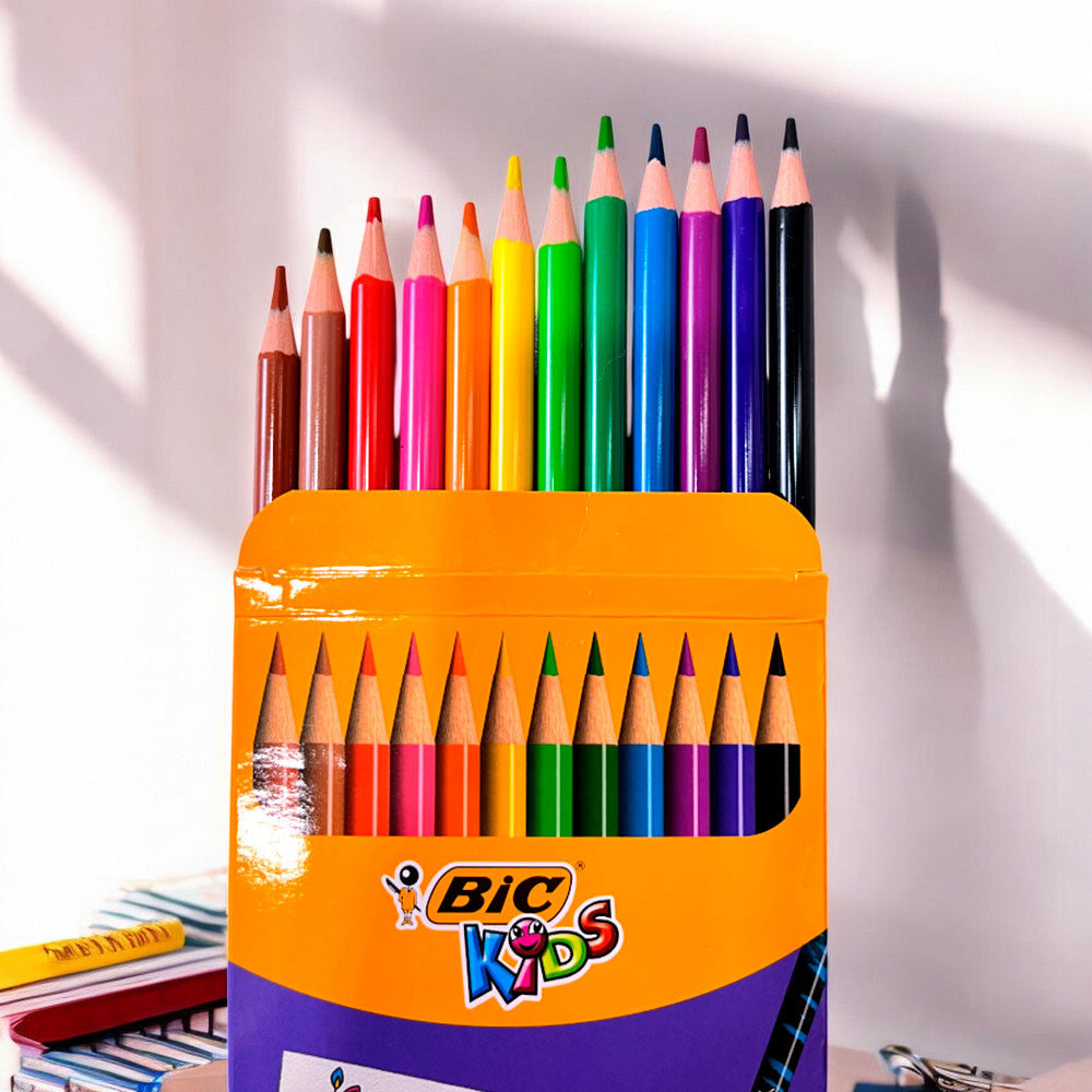 Lápices de Colores Bic Evolution / 12 Unidades / Borrables