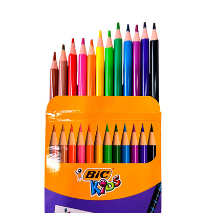 Lápices de Colores Bic Evolution / 12 Unidades / Borrables