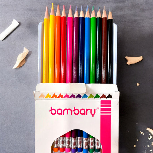 Lápices de Colores Bambary / 12 Und / Borrables