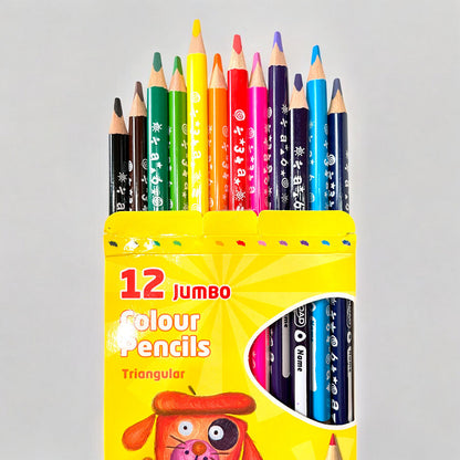 Lápices de Colores Keyroad / 12 Unidades / Jumbo / Triangular