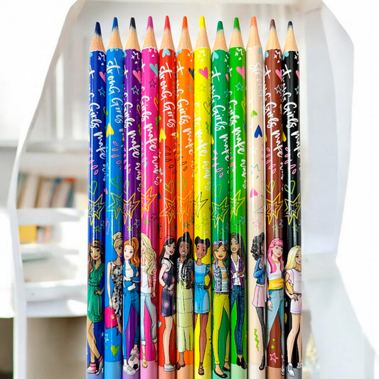 Lápices de Colores Maped / 12 Unidades / Edición Barbie
