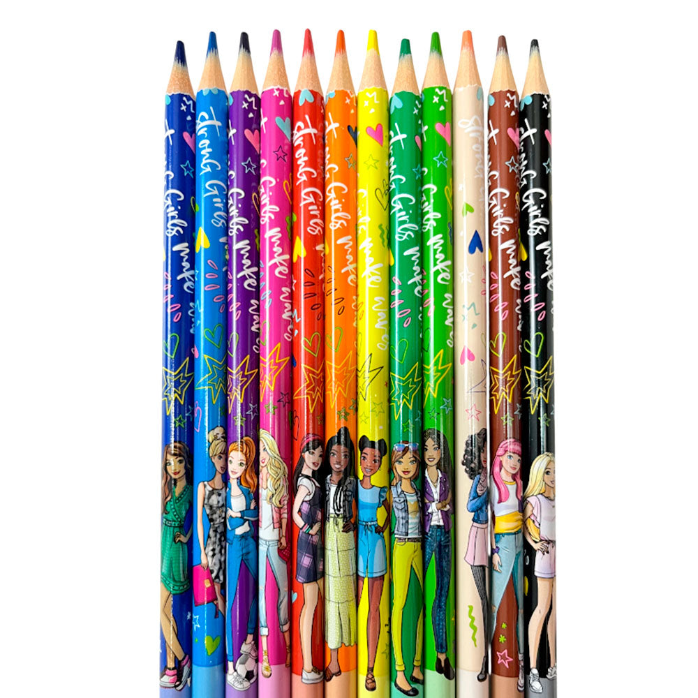 Lápices de Colores Maped / 12 Unidades / Edición Barbie