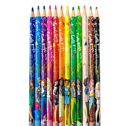 Lápices de Colores Maped / 12 Unidades / Edición Barbie