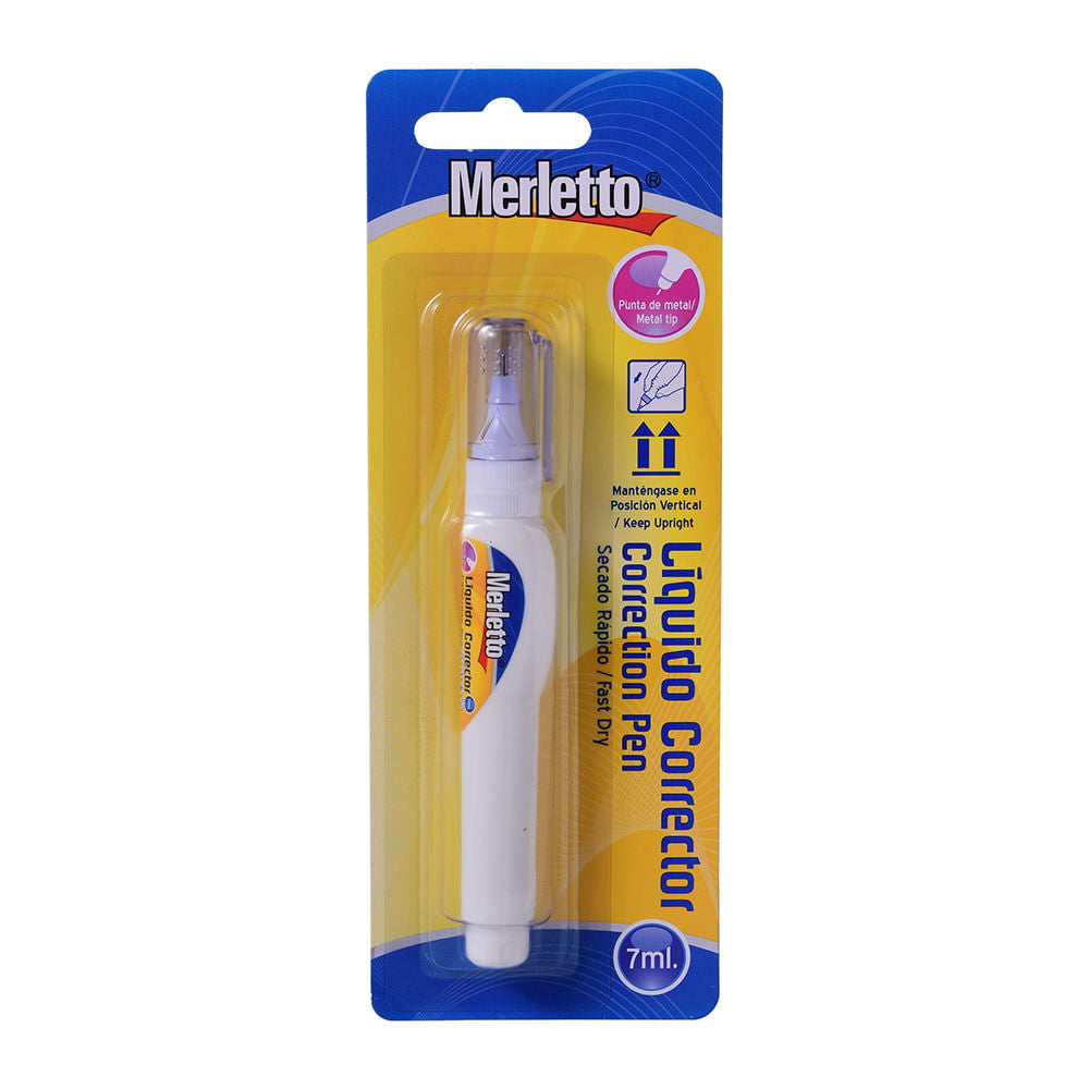 Líquido Corrector Merletto de 7 ml
