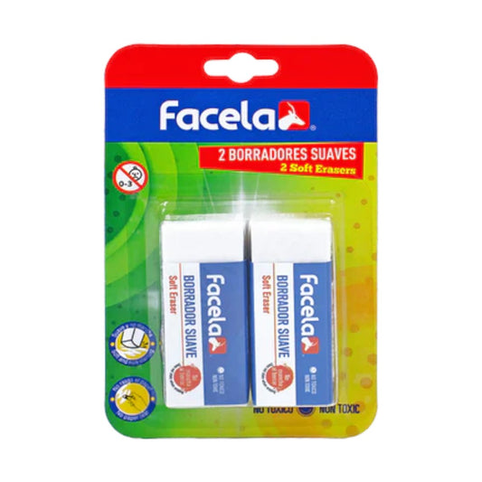 Borrador Mini Facela 2 Unidades Blister