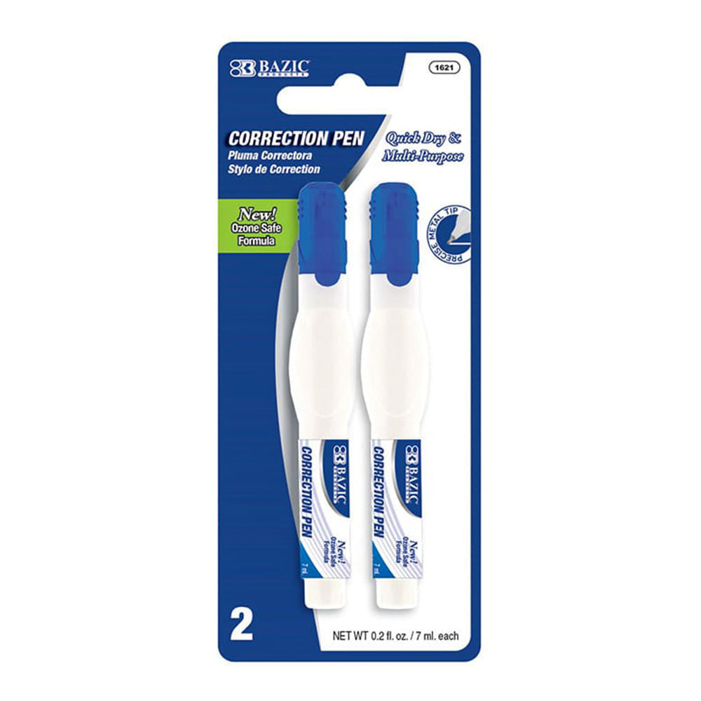 Líquido Corrector Bazic de Pluma 2 Piezas