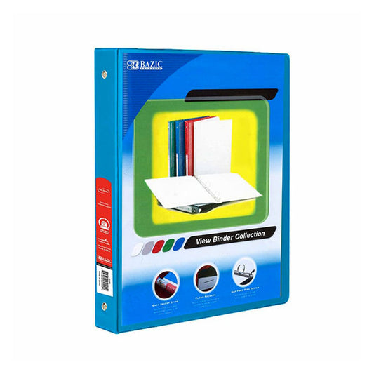 Portafolio de 3 Aros Bazic Con 2 Bolsillo de 1/2"